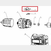 Кнопка переключения скоростей в сборе для дрели-шуруповерта BULL SR1804 (YN-2121-03+04)