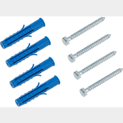 Дюбель распорный четырехсегментный с шурупом STARFIX 4 штуки (SMK2-42192-4)