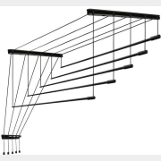 Сушилка для белья потолочная PERFECTO LINEA 1,8 м Black style (36-003867)