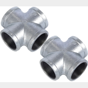 Крестовина чугунная 3/4" оцинкованная AV ENGINEERING 2 штуки (AVEC440000034)