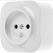 Розетка открытая без заземления LEIDEN ELECTRIC Bailly белая (806003)