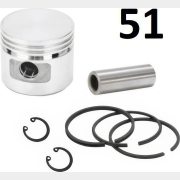 Поршень в сборе 51 мм для компрессора DGM AC-2100B ECO (AE-SP2010)