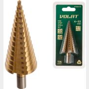 Сверло по металлу ступенчатое 4-32 мм ВОЛАТ HSS TiN (87020-32)