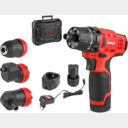 Дрель-шуруповерт аккумуляторная WORTEX BD 1215 Li SET (1326469)