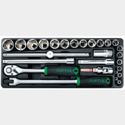 Набор инструментов 1/2" 6 граней TOPTUL 25 предметов (GCAT2509)