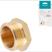 Футорка латунная 1/2"х3/8" с наружной-внутренней резьбой AV ENGINEERING (AVE309001L)