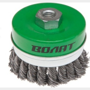 Щетка для УШМ чашка косичка 100 мм M14 усиленная ВОЛАТ (81040-100)