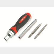 Отвертка реверсивная с набором бит и удлинителем TOPTUL (GAAR0402)