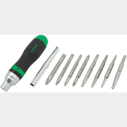 Отвертка реверсивная с набором бит и удлинителем TOPTUL (GAAR1002)