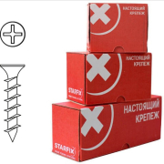 Саморез оконный 4,1х30 мм белый цинк крупная резьба острый STARFIX 1000 штук (SMC3-39918-1000)