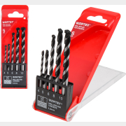 Набор сверл по бетону 4-10 мм 5 штук WORTEX (1335678)