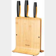 Набор ножей 3 штуки FISKARS FF бамбуковый блок (1057553)