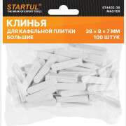 Клин для укладки кафельной плитки большой STARTUL Master 100 штук (ST4402-38)