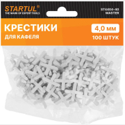 Крестики для укладки кафеля 4 мм 100 штук STARTUL MASTER (ST4404-40)