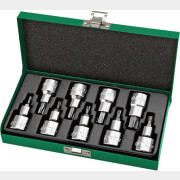 Набор бит TORX 1/2" 9 предметов T20-T60 TOPTUL (GAAD0903)