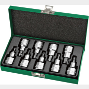Набор бит TORX 1/2" 9 предметов T20-T60 TOPTUL (GAAD0903)