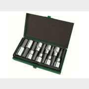 Набор бит шестигранных под головку 1/2" 9 предметов 4-17 мм 80 мм TOPTUL (GAAD0905)