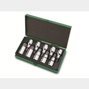 Набор бит шестигранных под головку 1/2" 10 предметов 4-19 мм TOPTUL (GAAD1007)