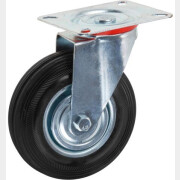 Колесо мебельное STARFIX d125 мм на площадке без фиксатора резиновая (SMF-63293-1)