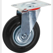 Колесо мебельное STARFIX d125 мм на площадке без фиксатора резиновая (SMF-63293-1)