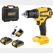 Дрель-шуруповерт аккумуляторная MOLOT MBD 1820 Li XLT Lite SET (1335569)