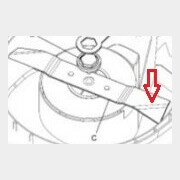 Нож для газонокосилки WORTEX LM 4220P (1334810)