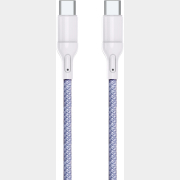 Кабель USB KEIZEN KZ-5289103, Type-C - Type-C, PD100W, 1 м, лиловый