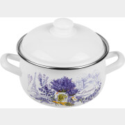 Кастрюля стальная эмалированная PERFECTO LINEA 2,8 л Букет лаванды (50-360948)