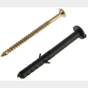 Дюбель-гвоздь с усом 6х40 мм полипропилен гриб STARFIX