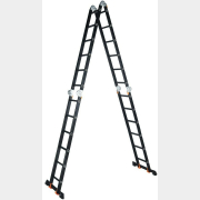 Лестница-трансформер алюминиевая 690 см STARTUL Black Line (ST9930-06)