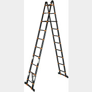 Лестница телескопическая алюминиевая двухсекционная 820 см 28,8 кг STARTUL Black Line (ST9932-082)