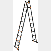 Лестница телескопическая алюминиевая двухсекционная 820 см 28,8 кг STARTUL Black Line (ST9932-082)