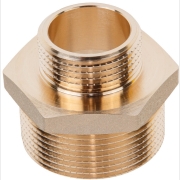 Ниппель латунный редукционный наружная-наружная 1 1/2"х1" AV ENGINEERING (AVE303017)