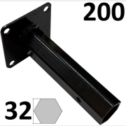 Ступица колеса 32х200 мм для культиватора/мотоблока 2 штуки (SLS-05096)