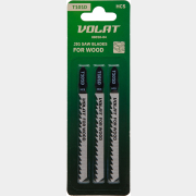 Пилка для электролобзика 100х75 мм ВОЛАТ по дереву T101D 3 штуки (88010-04) 