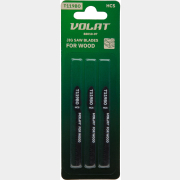 Пилка для электролобзика 75х50 мм ВОЛАТ по дереву T119BO 3 штуки (88010-07) 