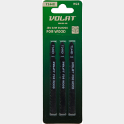 Пилка для электролобзика 100х75 мм ВОЛАТ по дереву T144D 3 штуки (88010-08) 