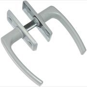 Ручка дверная на розетке STARFIX серый цинк (SMP-06654-1)