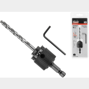 Хвостовик для коронок биметаллических со сверлом и шестигранным быстросъемным переходником GEPARD Progressor (GP2502-01)