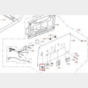 Выключатель зажигания (кнопка) KCD1 для бензогенератора (PES-03021)