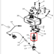 Фильтр топливный в сборе для дизельного двигателя 186F (FMS-01313)