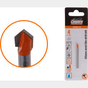 Сверло по стеклу и плитке твердосплавное копьевидное 4x51 мм GEPARD (GP2082-04)