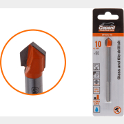 Сверло по стеклу и плитке твердосплавное копьевидное 10x96 мм GEPARD (GP2082-10)