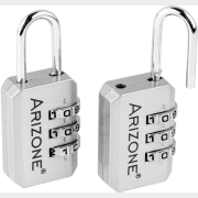 Замок навесной кодовый ARIZONE серебро 2 штуки (32-241355)