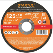 Круг отрезной 125х1.0x22.2 мм для металла STARTUL Standart (ST5125-10)
