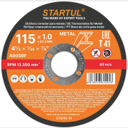 Круг отрезной 115х1.0x22.2 мм для металла STARTUL Standart (ST5115-10)