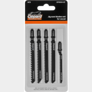 Пилка для электролобзика GEPARD по дереву набор 5 штук (GP0634-01)