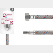 Гибкая подводка для воды nylon иголка М10 короткая - гайка 1/2" ECONOCE 50 см (EC033050)