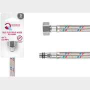 Гибкая подводка для воды SUS иголка М10 короткая - гайка 1/2" ECONOCE 50 см (EC023050)