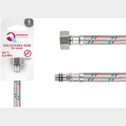 Гибкая подводка для воды SUS иголка М10 короткая - гайка 1/2" ECONOCE 50 см (EC023050)
